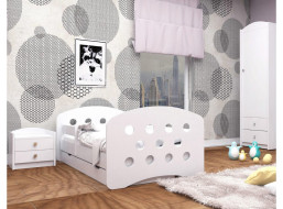 Dětská postel se šuplíkem 190x90 cm s výřezem KOLEČKA + matrace ZDARMA!
