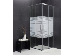 Sprchový kout MAXMAX MEXEN RIO stripe - 90x90 cm, 860-090-090-01-20