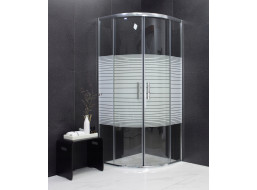 Sprchový kout MAXMAX MEXEN RIO stripe - čtvrtkruh 70x70 cm, 863-070-070-01-20