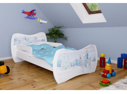Dětská postel bez šuplíku 140x70cm LEDOVÁ PRINCEZNA + matrace ZDARMA!