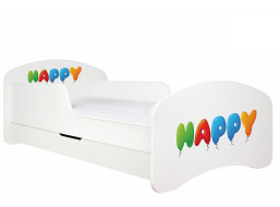 Dětská postel se šuplíkem 180x90cm HAPPY + matrace ZDARMA!