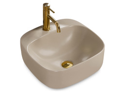 Keramické umyvadlo MAXMAX Rea LUIZA 42 cm - šedé matné