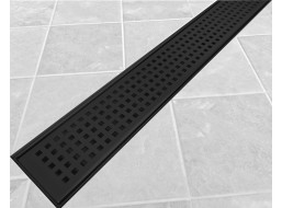 Sprchový žlab MEXEN SQUARES BLACK - černý