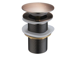 Click/clack zátka MEXEN - bez přepadu - červený bronz, 79910-45