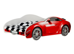 Dětská autopostel S-CAR 160x80 cm - červená