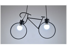 Stropní svítidlo BICYCLE - ve tvaru jízdního kola - 68x43 cm