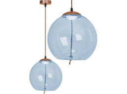 Stropní LED svítidlo HOVER typ C - 5W - rose gold/modré