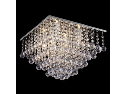 Stropní křišťálové svítidlo CRYSTAL square 70x70 cm