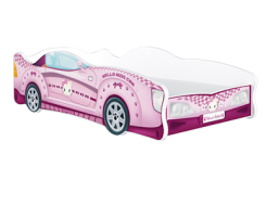 Dětská postel auto ASHLEY 160x80 cm - ružová (12)