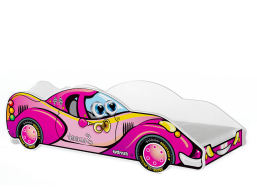 Dětská postel auto OLLIE 180x90 cm - růžová (6)