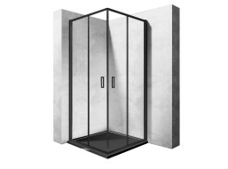 Sprchový kout MAXMAX Rea PUNTO 80x80 cm - černý
