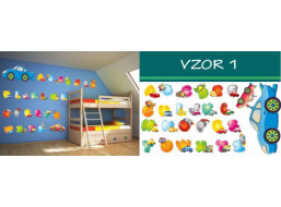 Dětské samolepky PÍSMENA - vzor 1