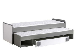 Dětská postel GAME - WHITE G16 200x80 cm s přistýlkou a šuplíkem