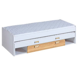 Dětská rozkládací postel s přistýlkou LORENTO WHITE - 200x80 cm