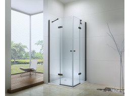 Sprchový kout MEXEN ROMA DUO 120x80 cm - BLACK