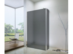 Koupelnová pevná zástěna MEXEN WALK-IN PLUS 80+30 cm - GRAFIT
