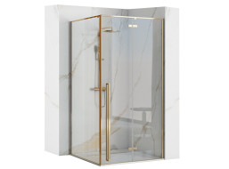 Sprchový kout MAXMAX Rea FARGO 90x90 cm - zlatý