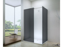 Sprchový kout MEXEN WALK-IN 80x100 cm - GRAFIT