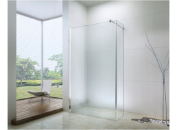 Koupelnová pevná zástěna MEXEN WALK-IN PLUS 110+30 cm - chromová