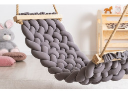 Dětská houpací síť SCANDI - 65x45 cm - tmavě šedá