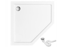 Pětiúhelníková sprchová vanička MAXMAX Rea DIAMOND 80x80x5 cm