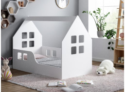 Dětská domečková postel HAPPY HOUSE - Okno 1 - 160x80 cm (12 barev) + matrace ZDARMA