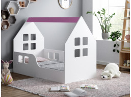 Dětská domečková postel HAPPY HOUSE - Okno 1 - 140x70 cm (12 barev) + matrace ZDARMA