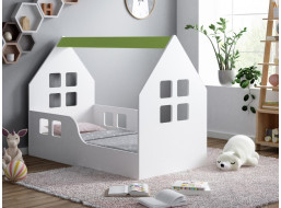 Dětská domečková postel HAPPY HOUSE - Okno 1 - 160x80 cm (12 barev) + matrace ZDARMA