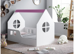 Dětská domečková postel HAPPY HOUSE - Okno 3 - 160x80 cm (12 barev) + matrace ZDARMA