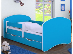 Dětská postel se šuplíkem 160x80 cm - MODRÁ