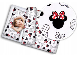 Dětské bavlněné povlečení do postýlky 135x100 cm BABYMAM PREMIUM - Myška Minnie