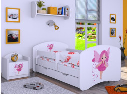 Dětská postel se šuplíkem 160x80cm VÍLA - bílá
