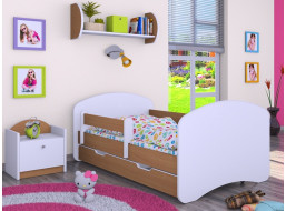 Dětská postel se šuplíkem 180x90cm BEZ MOTIVU - buk
