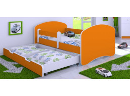 Dětská postel se šuplíkem 180x90 cm - ORANŽOVÁ