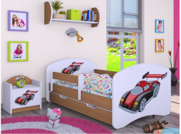Dětská postel se šuplíkem 180x90cm SUPER FORMULE - buk