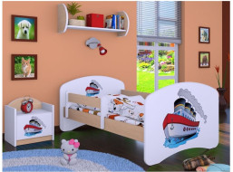 Dětská postel bez šuplíku 180x90cm LODIČKA - světlá hruška