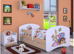 Dětská postel se šuplíkem 180x90cm SAFARI - světlá hruška