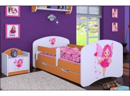 Dětská postel se šuplíkem 180x90cm VÍLA - oranžová