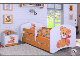 Dětská postel se šuplíkem 180x90cm MÉĎA - oranžová