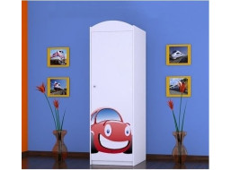 Dětská skříň AUTÍČKO - TYP 5A