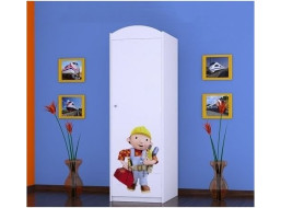 Dětská skříň BOŘEK STAVITEL - TYP 5B