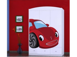 Dětská skříň RED CAR - TYP 11