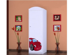 Dětská skříň RED CAR - TYP 4A