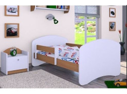 Dětská postel bez šuplíku 160x80cm BEZ MOTIVU - buk