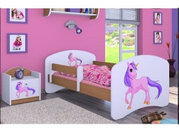 Dětská postel bez šuplíku 160x80cm JEDNOROŽEC - buk