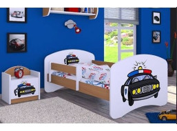 Dětská postel bez šuplíku 180x90cm POLICIE - buk