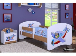Dětská postel bez šuplíku 180x90cm LETADLO - buk