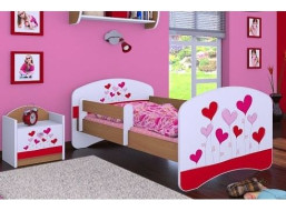 Dětská postel bez šuplíku 180x90cm LOVE - buk