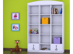 Dětský úložný regál LODIČKA - TYP 18 - VYSOKÝ