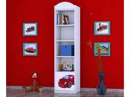 Dětský úložný regál RED CAR - TYP 1 - VYSOKÝ